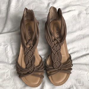 Me Too Nude Wedges sz 8